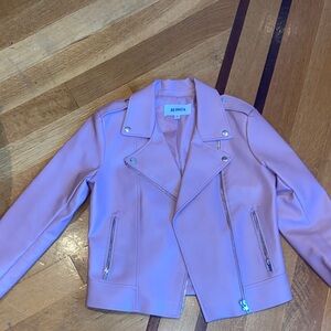 BB Dakota Women's Pink Moto Jacket